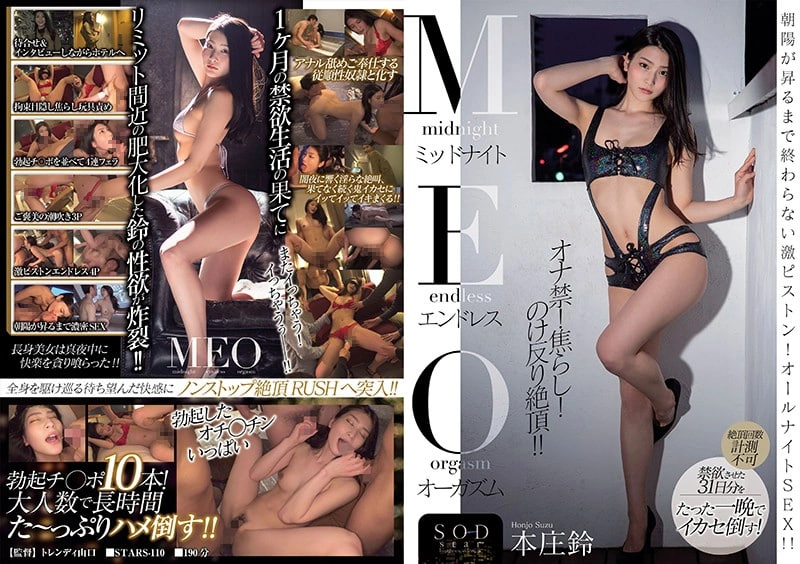 STARS-110禁欲了一个月的本庄铃三个小时内不喊CUT的疯狂做爱-本庄铃